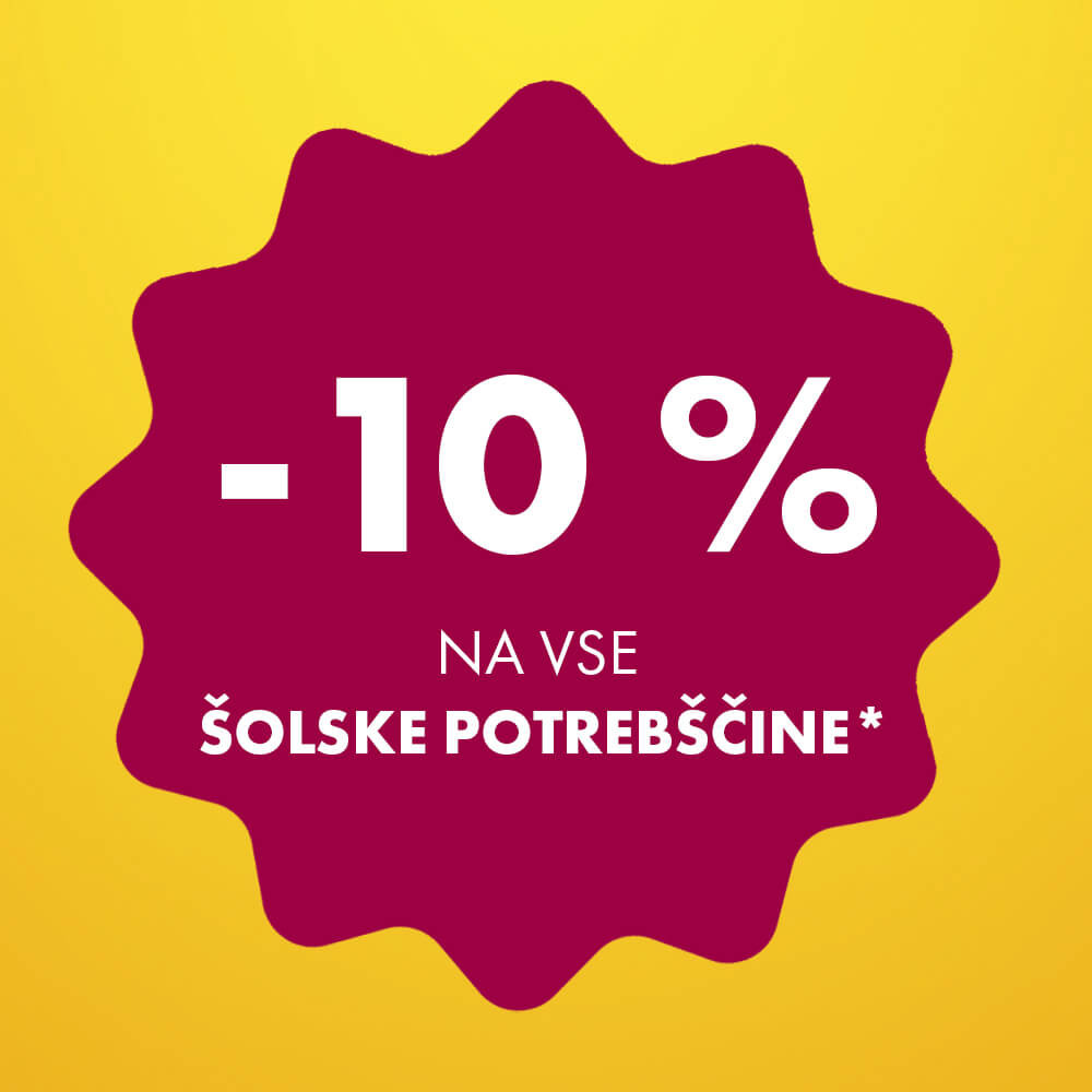 -10 % na šolske potrebščine