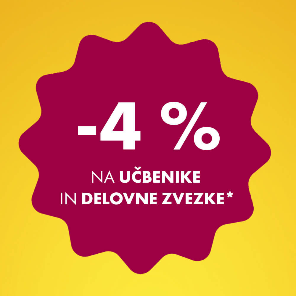 -4 % na učbenike in delovne zvezke
