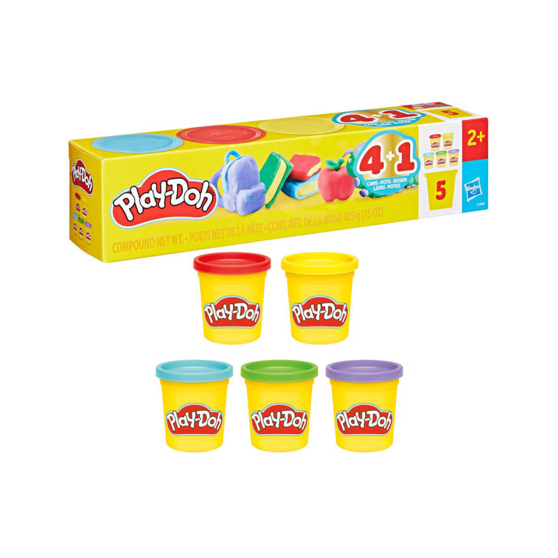 Modelirna masa Back to School, set 5 lončkov, Play-Doh