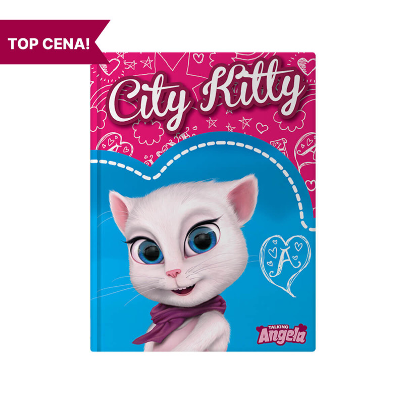 Zvezek, Talking Angela, A4, 92-listni, karo 5 mm