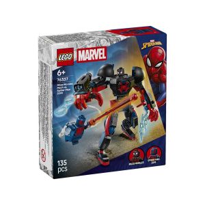 LEGO  Super Heroes 76337 Robotski oklep Milesa Moralesa proti Spider-Manu 2099