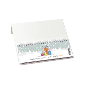 Namizni koledar, špirala, bel, 2026