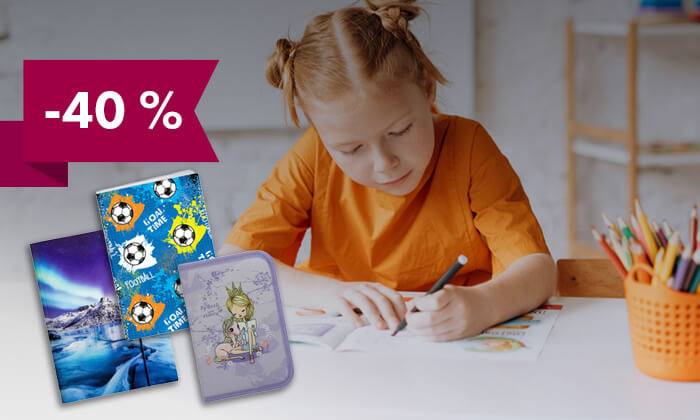-40 % na izbrane šolske potrebščine
