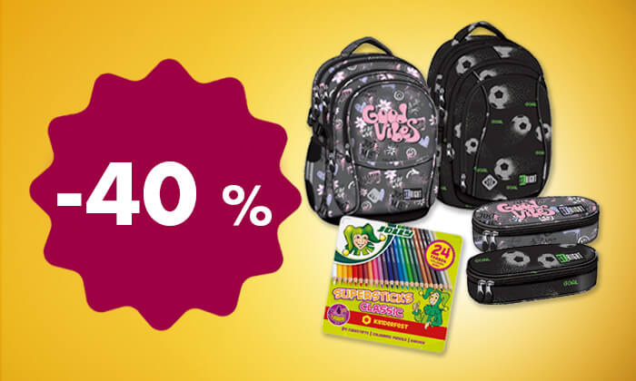 -40 % na izbrane šolske potrebščine