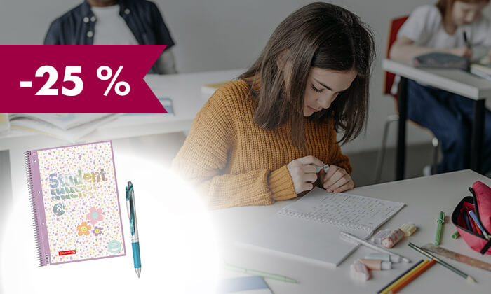 -25 % na izbrane šolske potrebščine