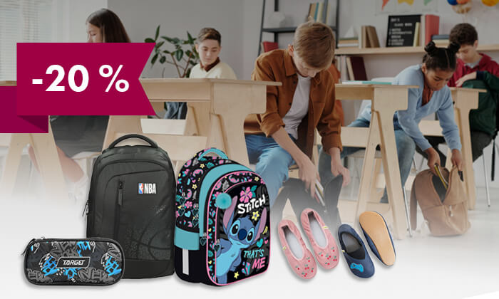 -20 % na izbrane šolske potrebščine