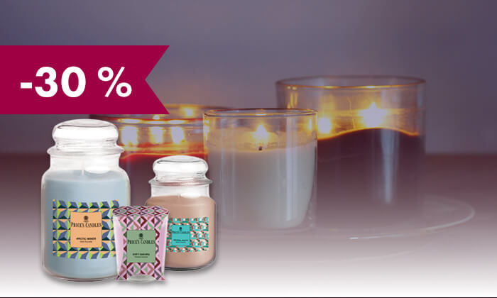 -30 % na izbrane sveče Price's Candles