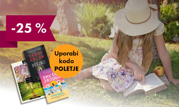 -25 % na knjige s promo kodo POLETJE