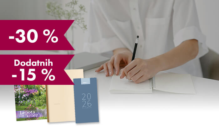 Dodatnih 15 % popusta na že znižane koledarje 2026