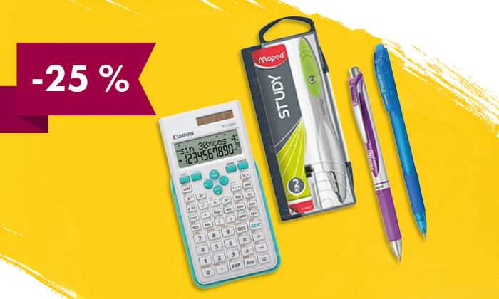 -25 % na izbrane šolske potrebščine