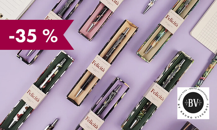 -35 % na darilna pisala Bruno Visconti