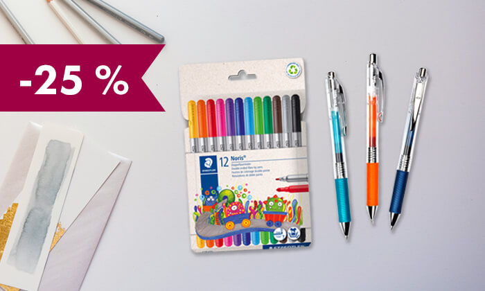 -25 % na izbrane šolske potrebščine