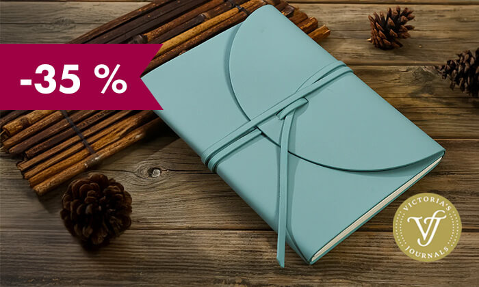 -35 % na bloke, spominske knjige in dnevnike Victoria's Journals