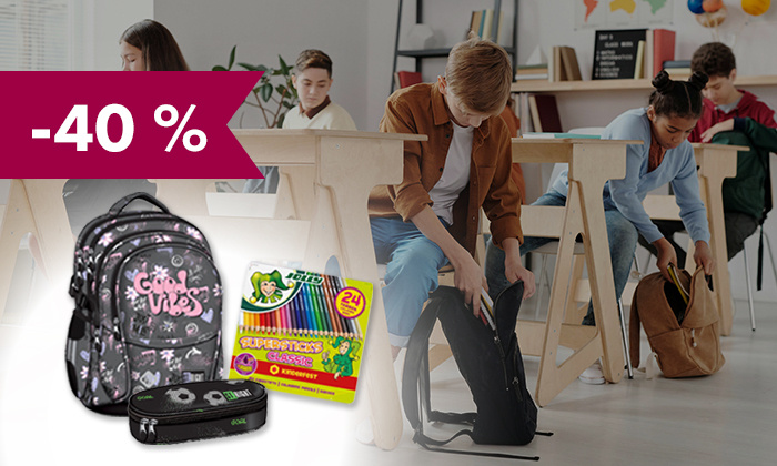 -40 % na izbrane šolske potrebščine