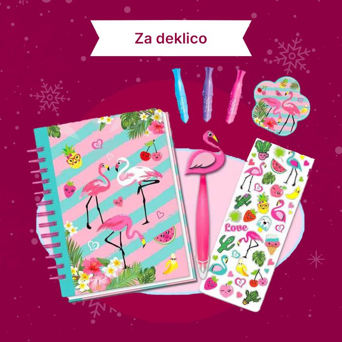 Darilni set flamingo