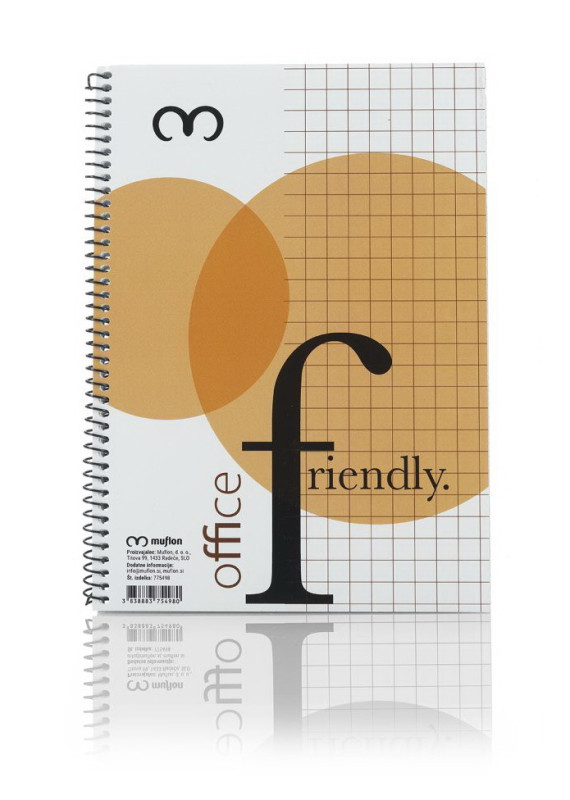 Kolegij blok A4 50L karo, špirala levo, 775494