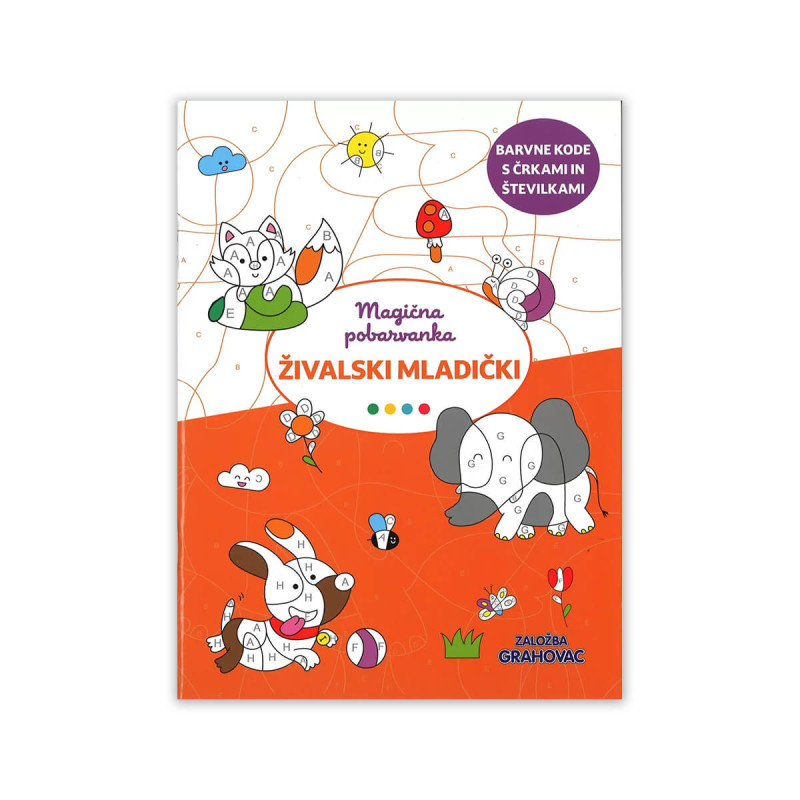 Magična pobarvanka, živalski mladički