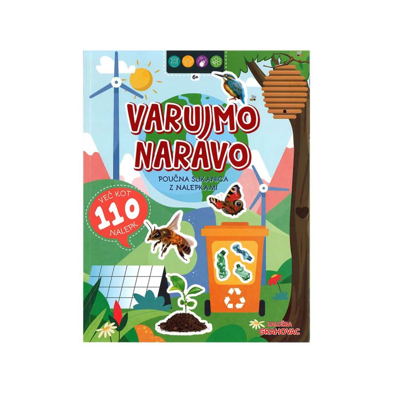 Poučna slikanica z nalepkami  - Varujemo naravo