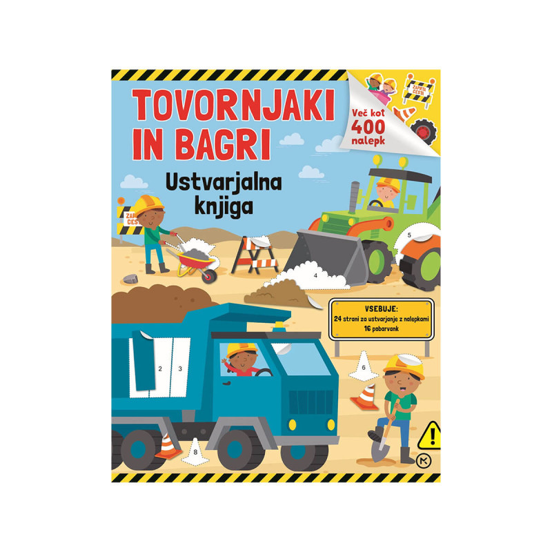 Tovornjaki in bagri-ustvarjalna knjiga