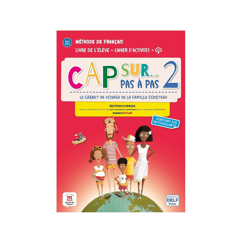 Cap sur... pas a pas, A1.1 A1.2, učbenik in delovni zvezek s kodo