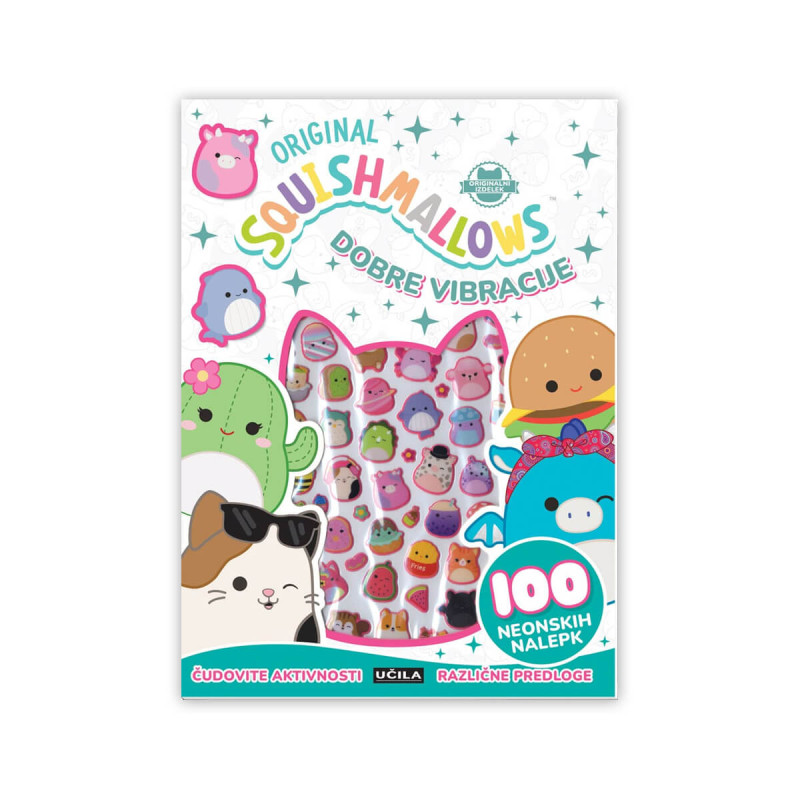 Squishmallows, Dobre vibracije, neonske nalepke