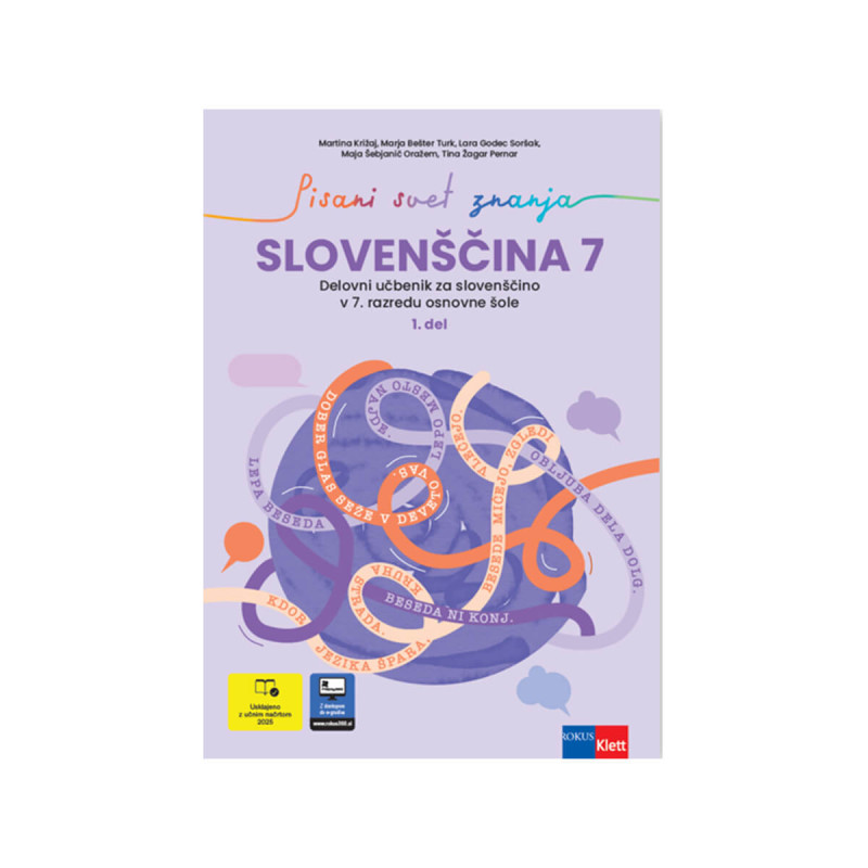 Pisani svet znanja, Slovenščina 7, delovni učbenik