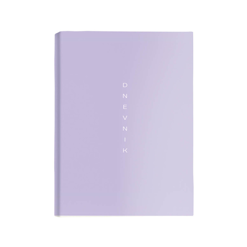 Dnevnik, SCRIBE, 14,6 x 24,3 cm,  črte, 192 strani, 80g beli papir, vijola, 2027