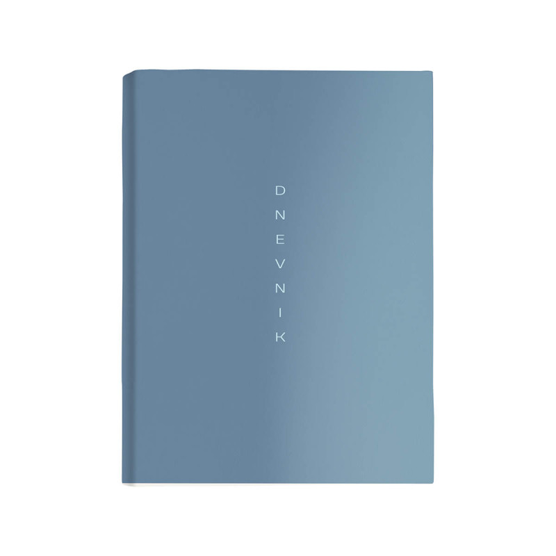Dnevnik, SCRIBE, 14,6 x 24,3 cm, črte, 192 strani, 80g beli papir, moder, 2027