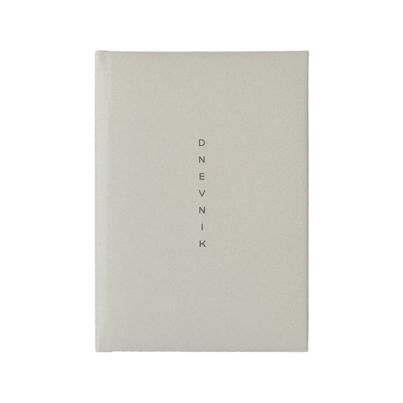 Dnevnik, SPARKLE, 14,6 x 24,3 cm, črte, 192 strani, 80g beli papir, srebrn, 2027