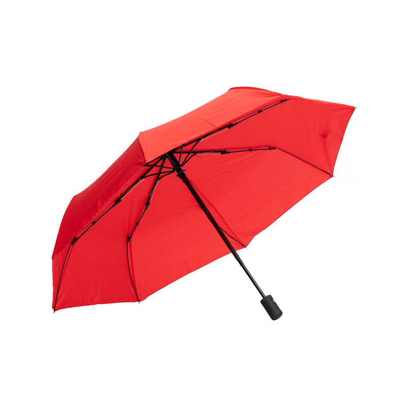 Zložljiv dežnik DARTH, gumijast ročaj, avtomatsko odpiranje, bordo barve