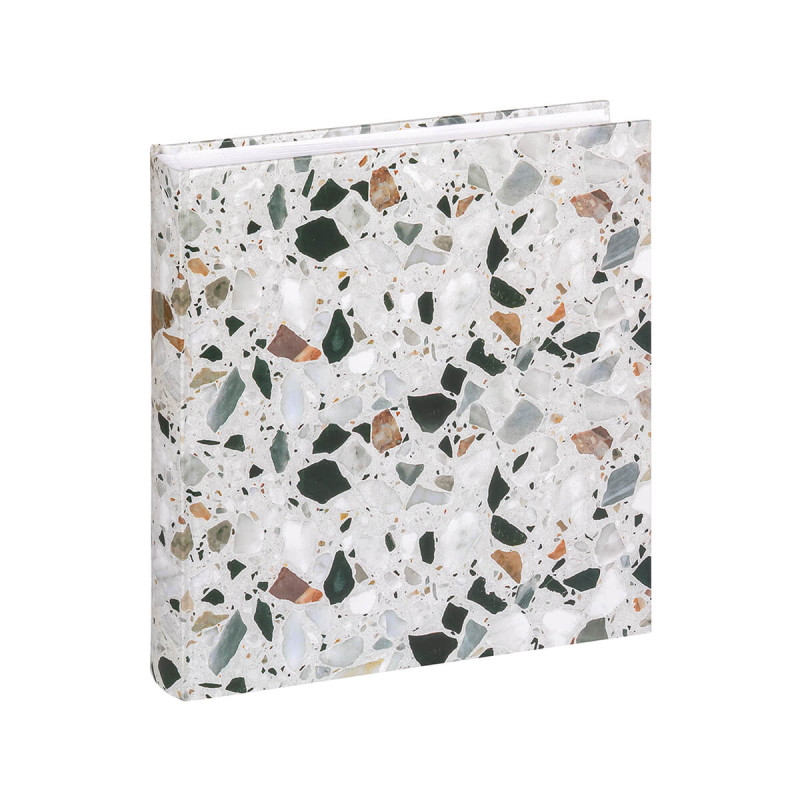 Album Terrazzo, 30 x 30 cm, kamnito črn
