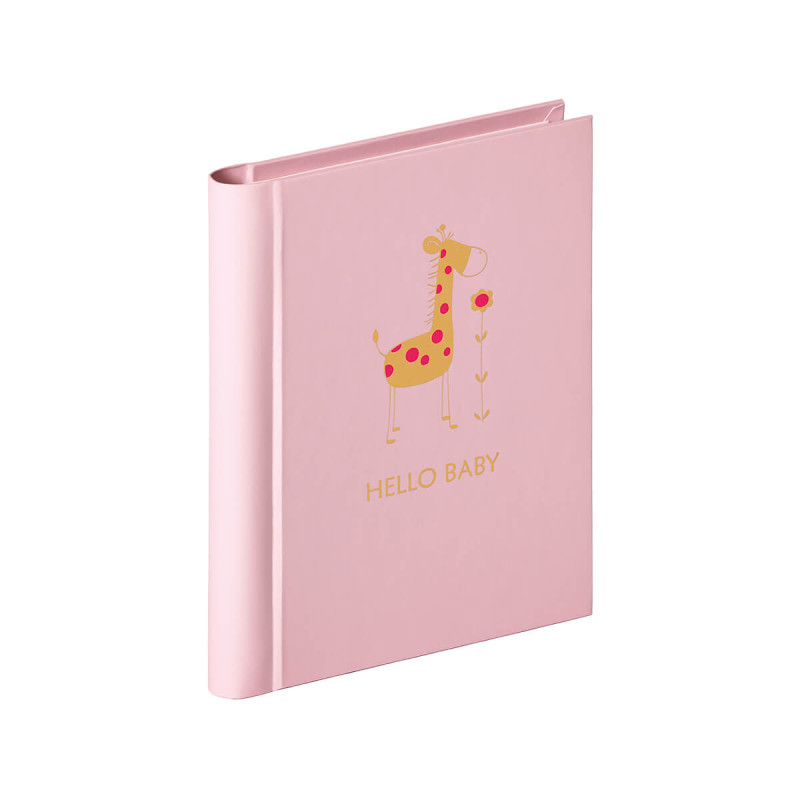 Mini otroški album, roza, mladiči, 30 slik, 11,5 x 15,5 cm
