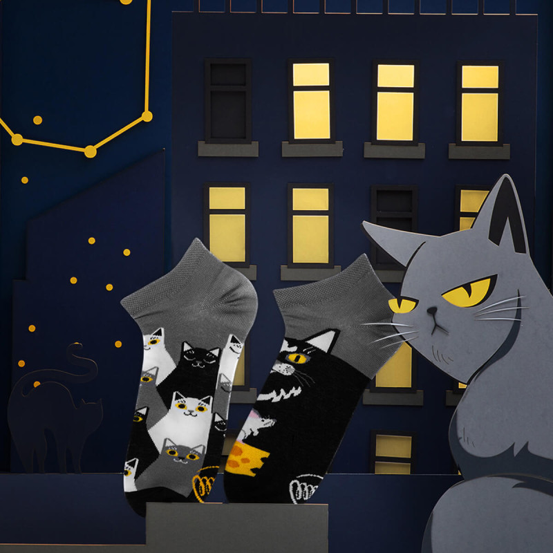 Nizke nogavice Many mornings, BLACK CAT, 43-46