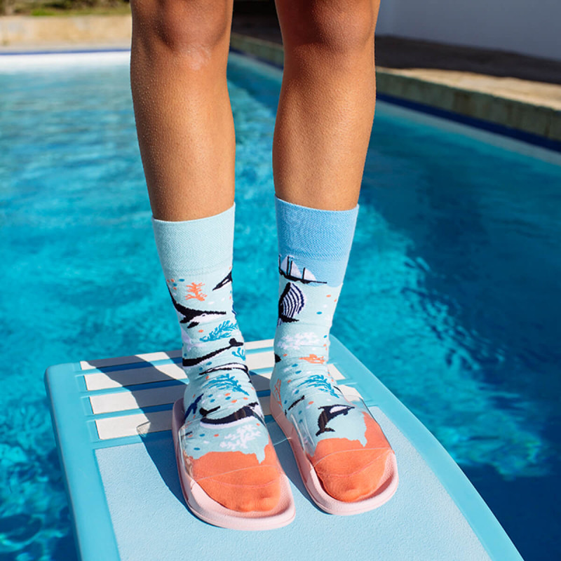 Visoke nogavice Many mornings, OCEAN LIFE, 43-46