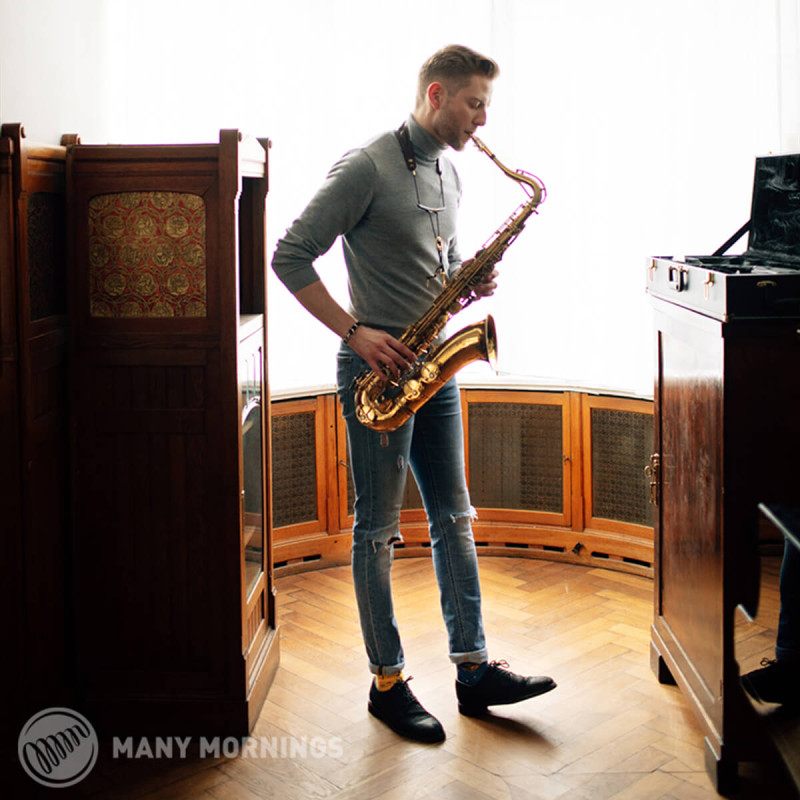 Visoke nogavice Many mornings, MUSIC NOTES, 43-46