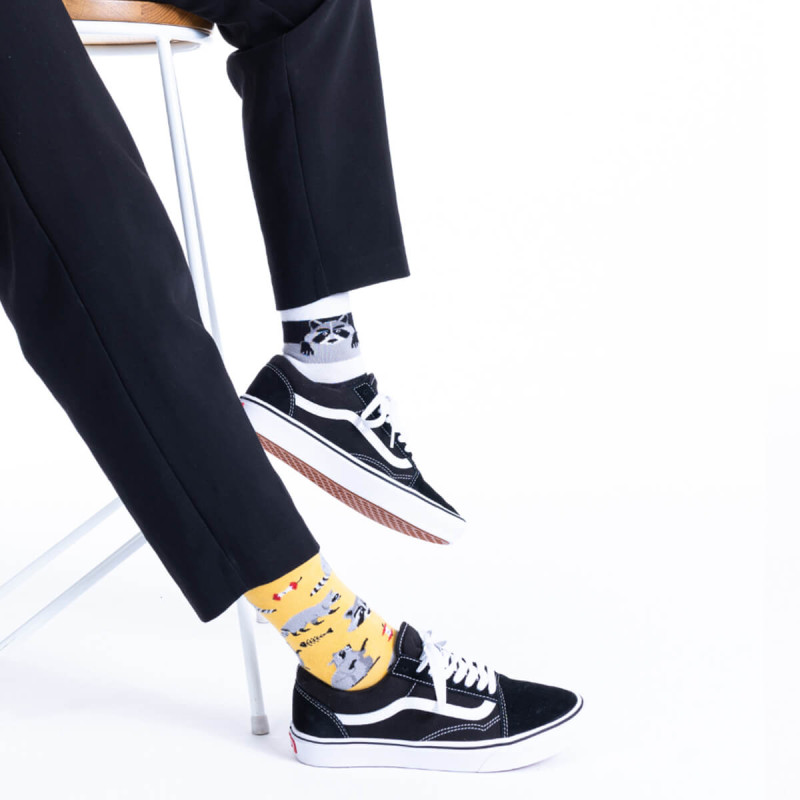 Visoke nogavice Many mornings, RACCOON BANDIT, 39-42