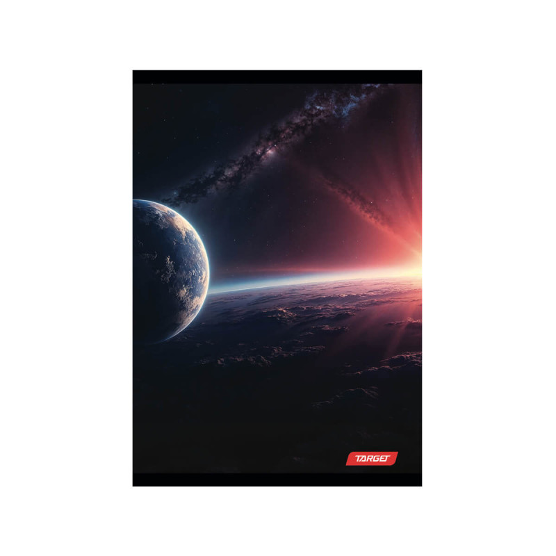 Zvezek, Target, A4, 52-listni, karo 5 mm, različni motivi Space