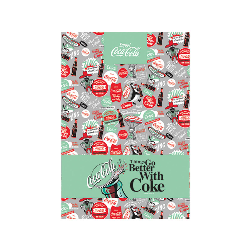 Zvezek, Lipa Mill, A4, 52-listni, karo 5x5 mm, različni motivi Coca-Cola