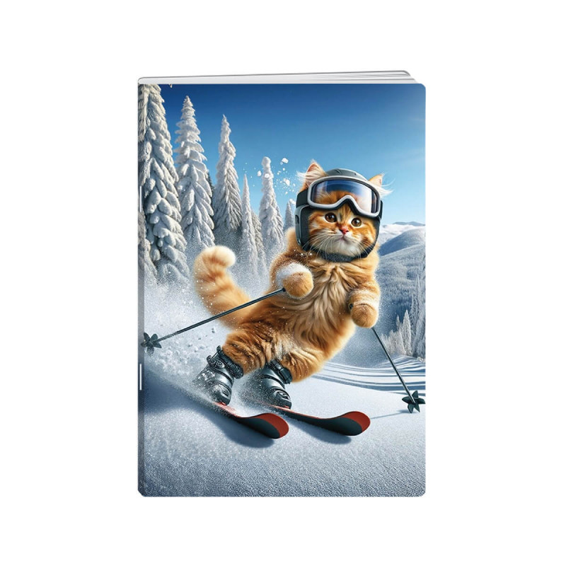 Zvezek A4, 52 listni, karo 1cm, Funny animals, New Design