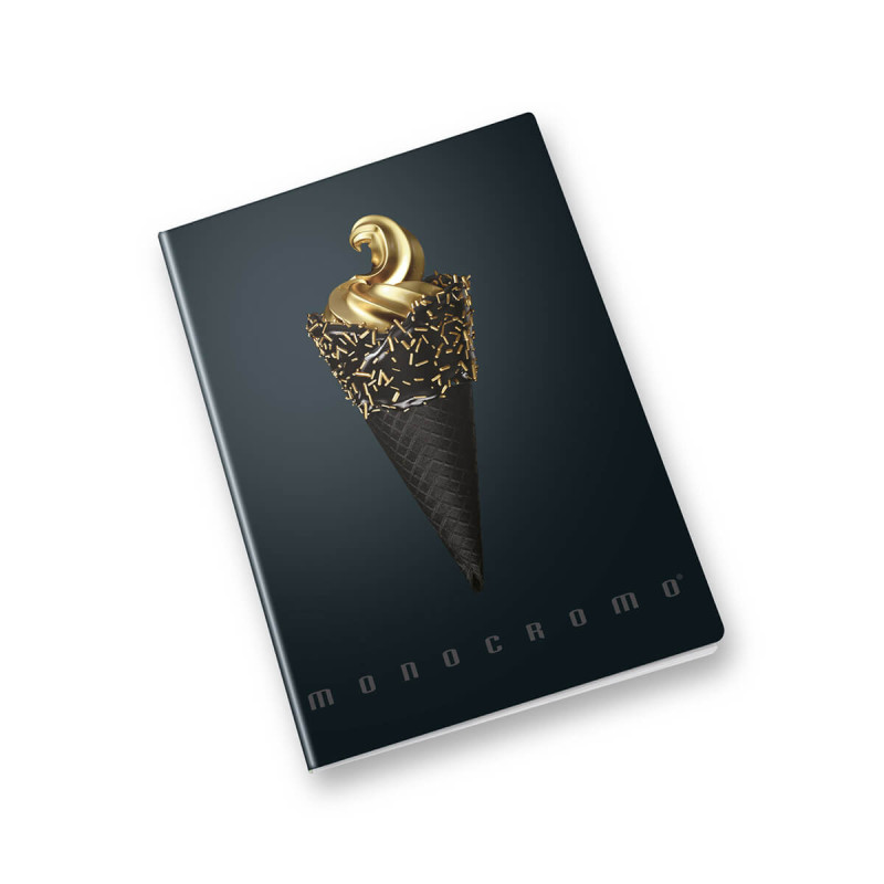 Zvezek A4 38 listni, 100g, črtan, Pigna, Monocrome Gold