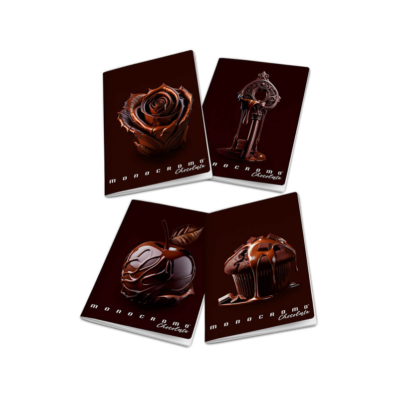 Zvezek A4 38 listni, 100g, črtan, Pigna, Monocrome Chocolate