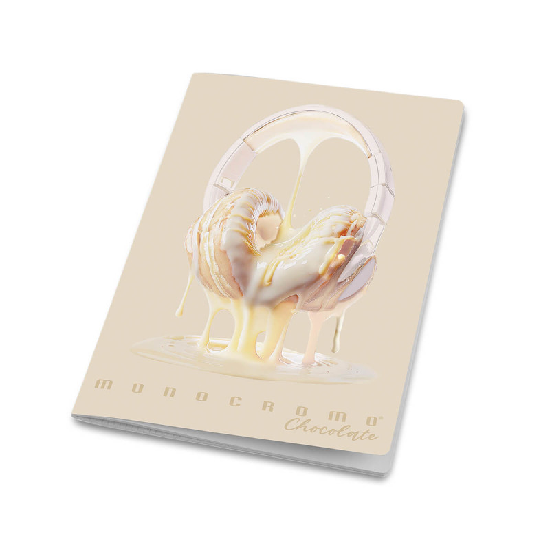 Zvezek A4 38 listni, 100g, črtan, Pigna, Monocrome White Chocolate