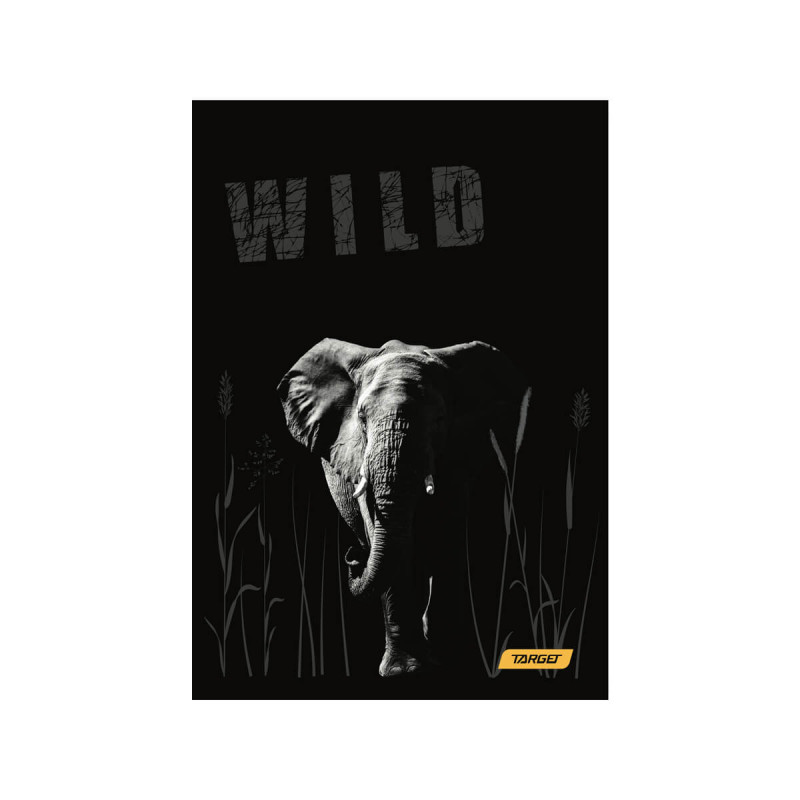 Zvezek A4 80 listni karo 5mm Animal Wild, Target
