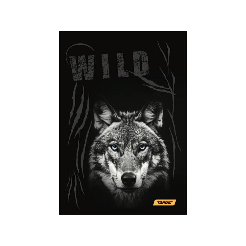 Zvezek A4 80 listni karo 5mm Animal Wild, Target
