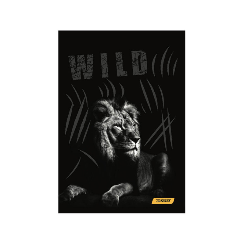 Zvezek A4 80 listni karo 5mm Animal Wild, Target