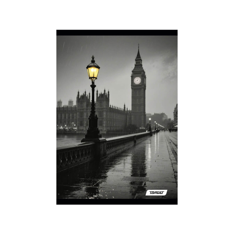 Zvezek A4 52 listni karo 5mm City Light, Target
