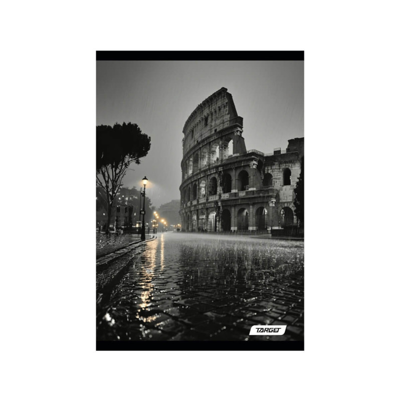 Zvezek A4 80 listni karo 5mm City Light, Target