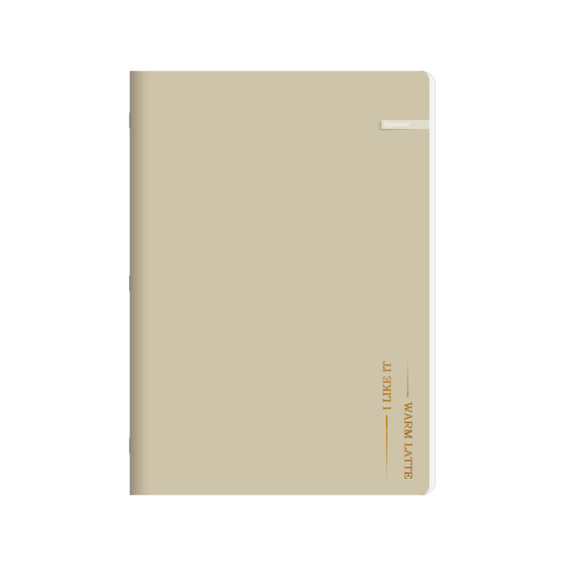 Zvezek A4 50 listni črtan I Like, 70g papir, 240g platnica otporna na praskanje, 3D zlatotisk, sorti