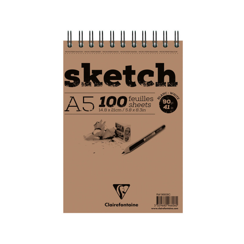 Skicirni špiralni blok A5 100 listni