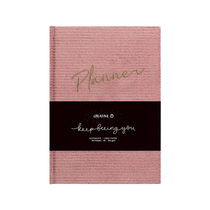 Notes Velevet 14x 20 cm, sort